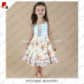 JannyBB new design floral ruffle toddler dress